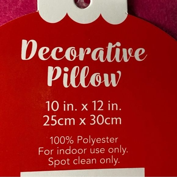 Christmas Trees Decorative Pillow Pink Holiday 2 Piece 10in X 12in Polyester - Picture 6 of 6